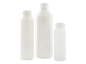 Ronde plastic flessen