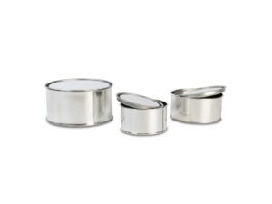 Plamuurblikken met invallend deksel