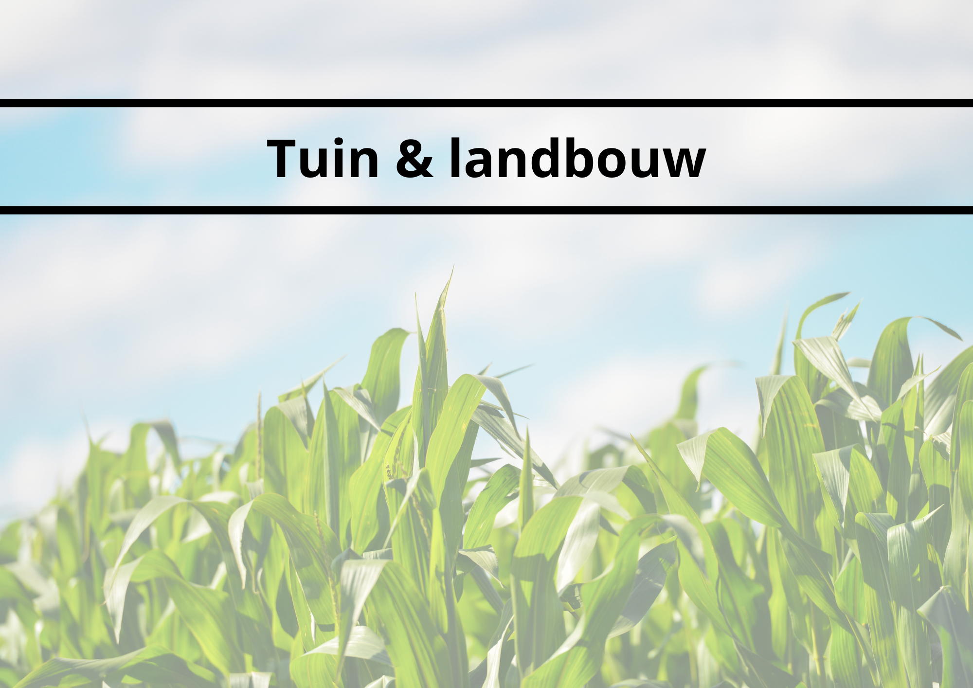 Tuin & landbouw